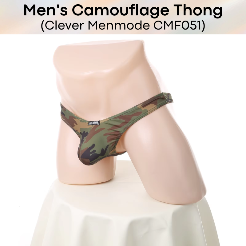 Men's Thong : Camouflage Thong (Clever Menmode CMF051)