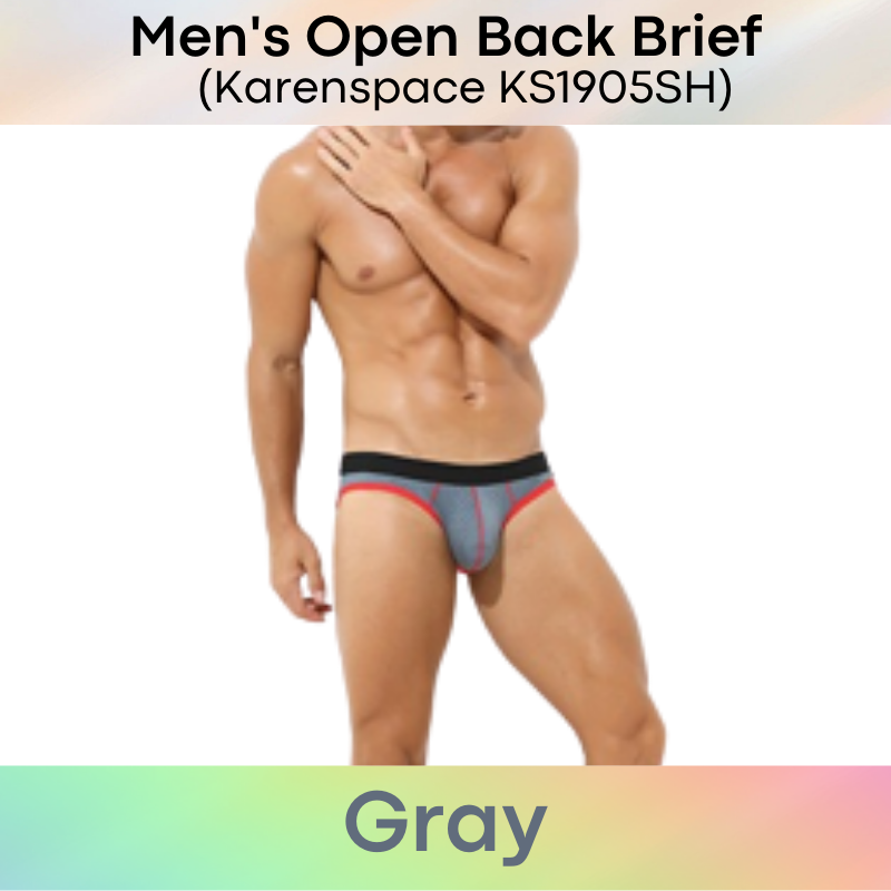 Men's Brief : Perforated Open Back Underwear (KS1905SH)