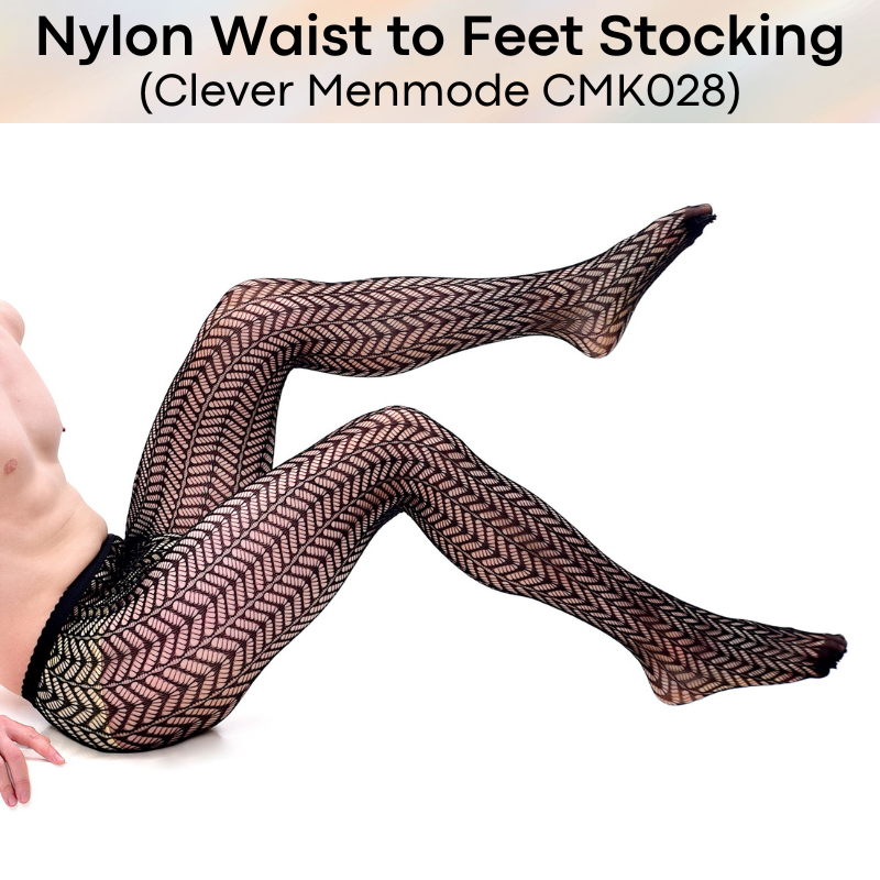 Men's Stocking: Nylon Web Net Waist to Feet Body Stocking (CMK028)