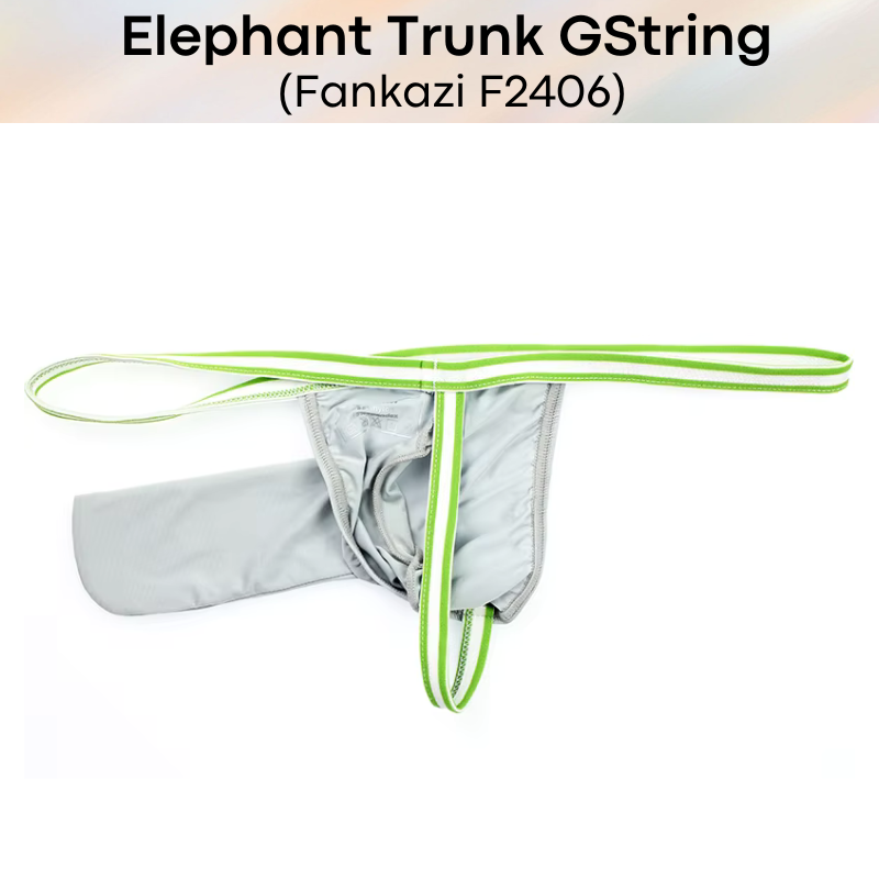 Men's GString: Nylon Elephant Trunk GString Underwear (F2406)