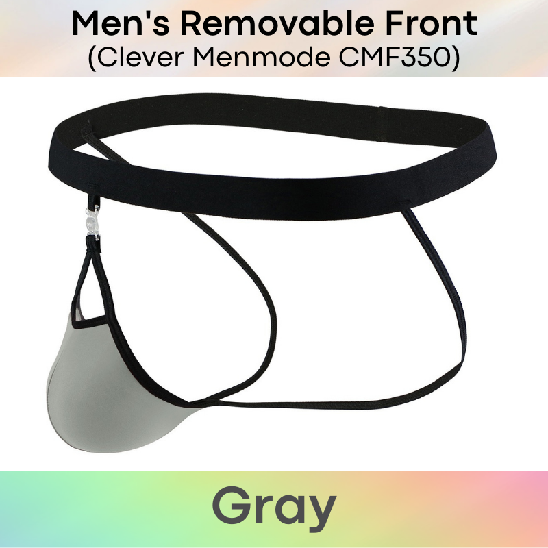 Men's Jockstrap : Removable Front with Snap-On Clip (Clever Menmode CMF350)