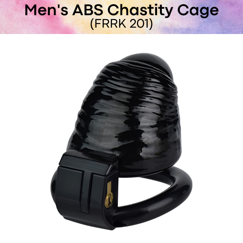 Adult Toy : Men's ABS Plastic Chastity Cage with Peehole (FRRK201)