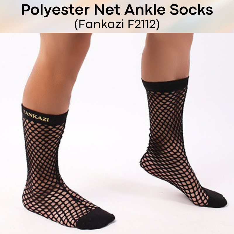 Men's Socks: Polyester Net Ankle Socks (F2112)
