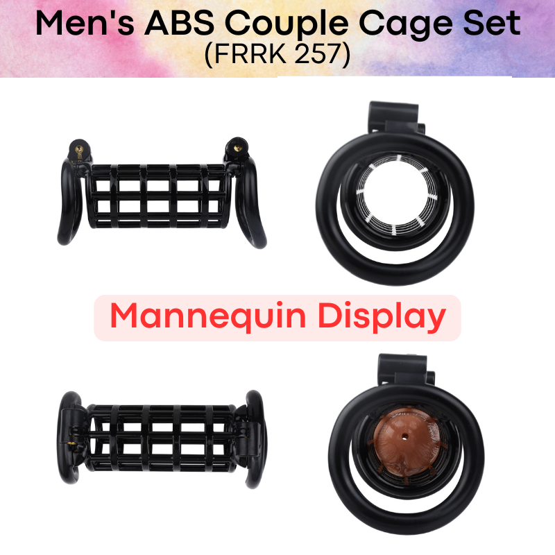 Adult Toy : ABS Plastic Couple Chastity Cage (FRRK257)