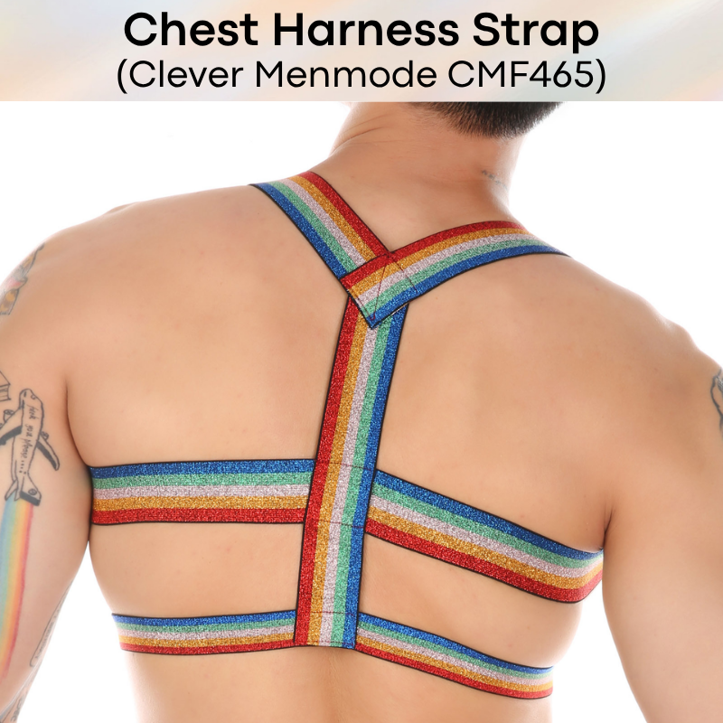 Men's Strap: Polyester Spandex Chest Harness Strap Underwear (CMF465)