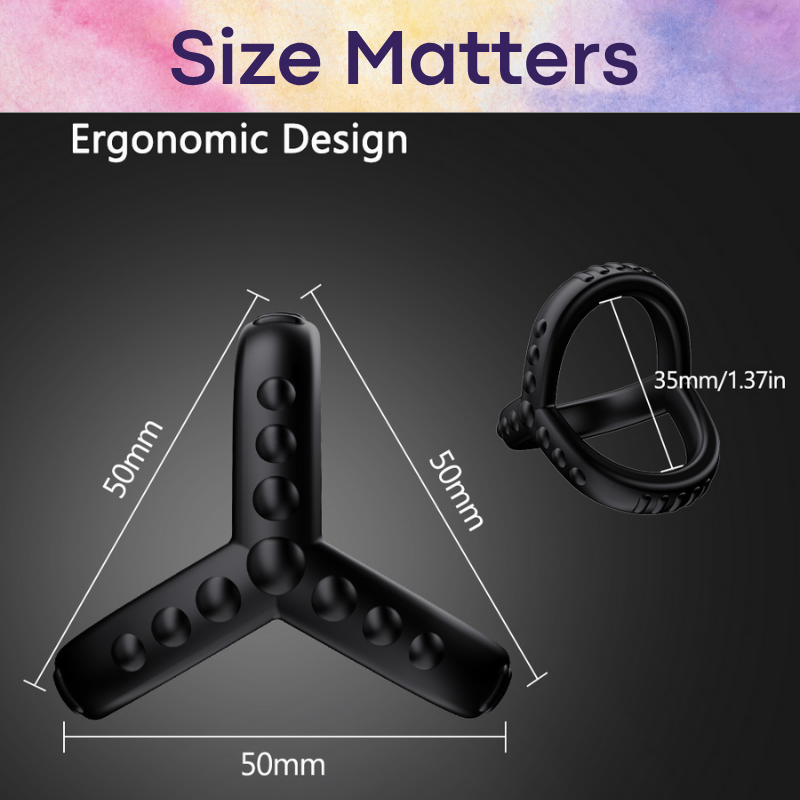 Men's Adult Toy: Luminous Glow in Dark Silicon Penis Ring (HA841)