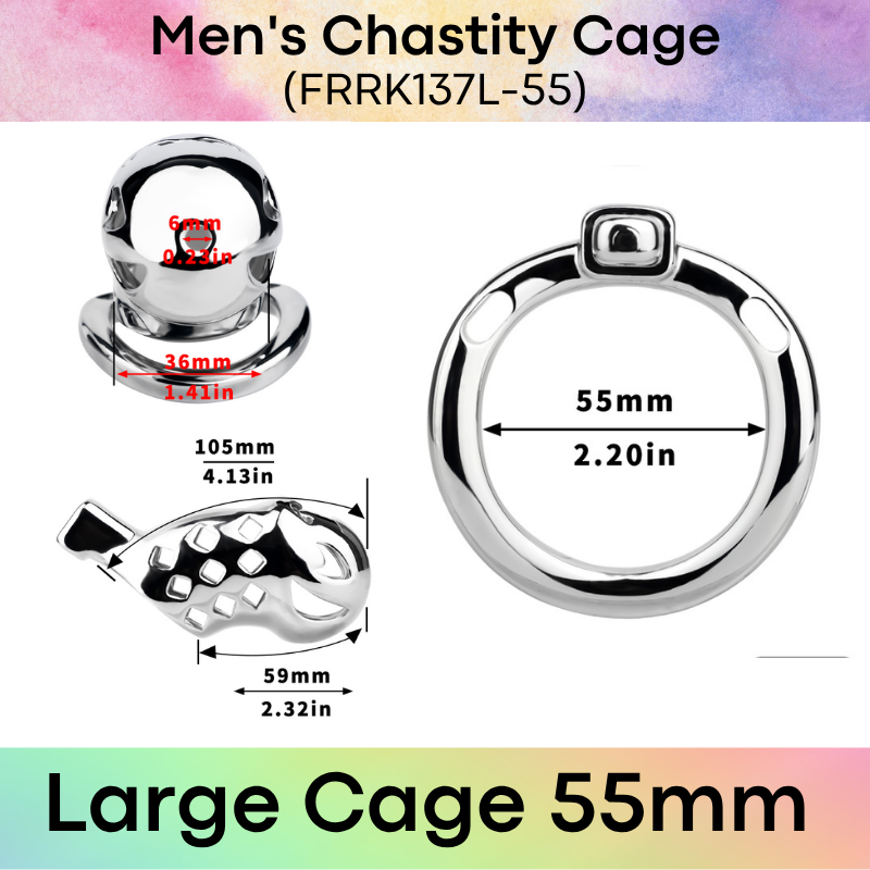 Adult Toy: Men's Aluminum Alloy Clown Chastity Cage (FRRK137)