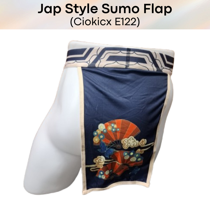 Men's Underwear: Polyester Japanese Style Sumo Flap Underwear (E122)