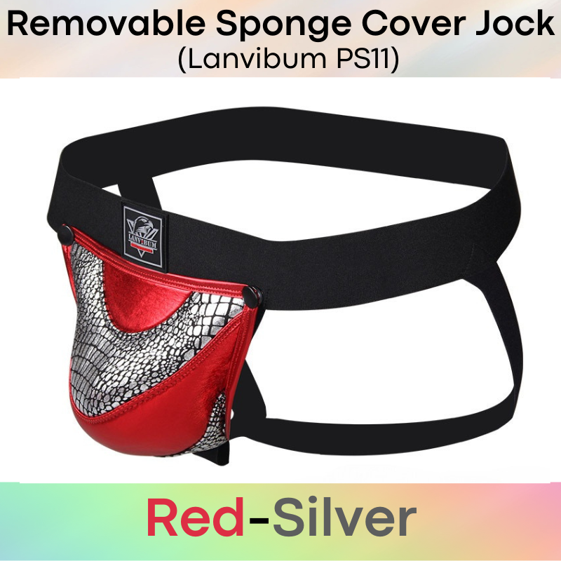 Men's Jockstrap : Removable Sponge Jockstrap Underwear (Lanvibum PS11)