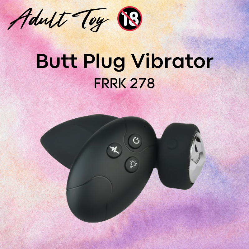 Adult Toy: ABS Silicone Anal Plug Vibrator with Remote Control Unit (FRRK278)