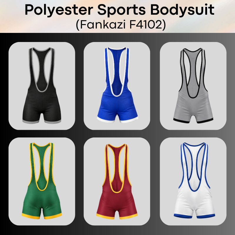 Men's Bodysuit: Polyester Sports Bodysuit (F4102)