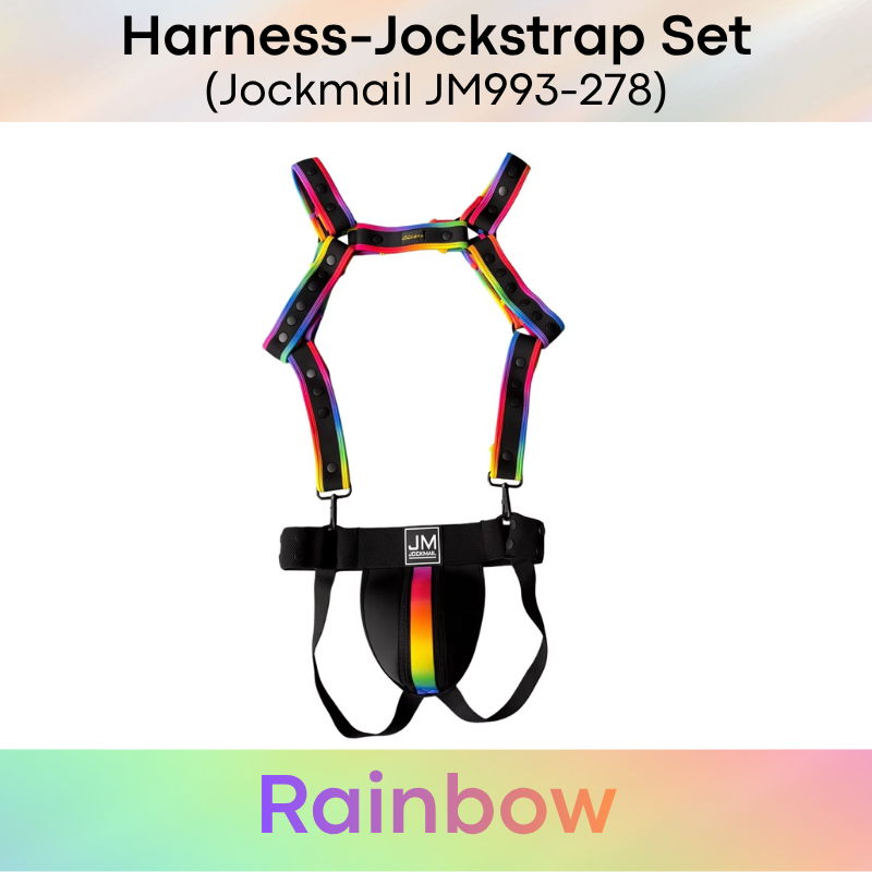 Men's Jockstrap: Neoprene Harness and Jockstrap Set (JM993JM278)