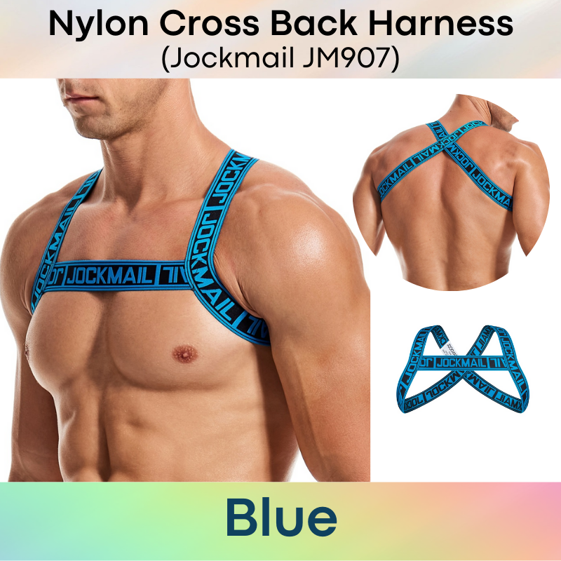 Men's Strap: Nylon Cross Back Harness Strap (JM907)