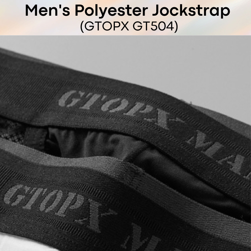 Men's Jockstrap: Polyester Pouch with side webbing (GT504)