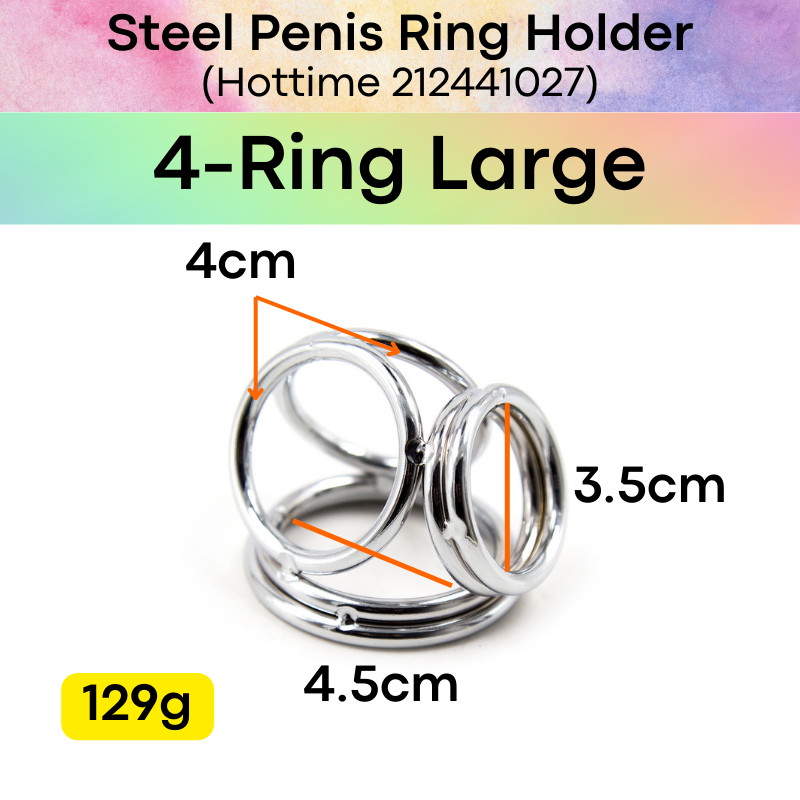 Adult Toy : Men's Penis Ring Steel (Hottime 212441027)