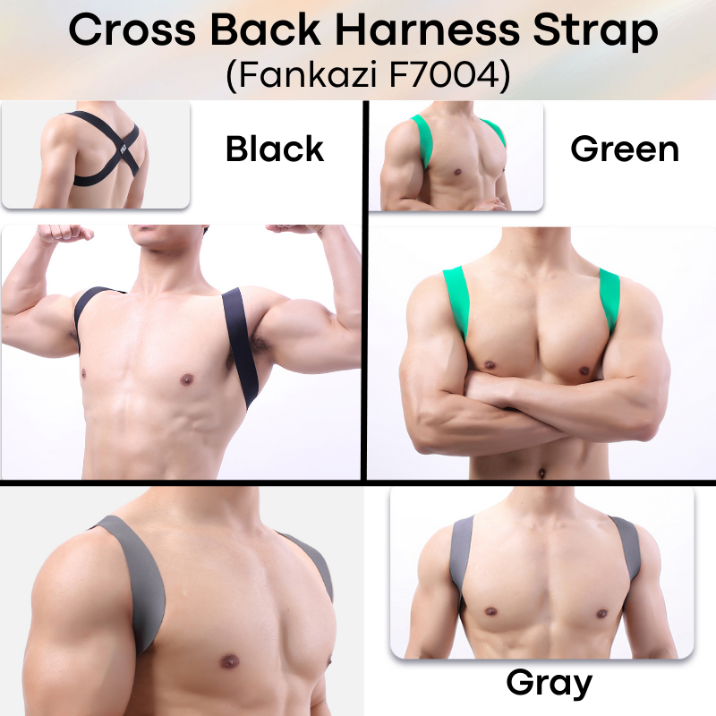 Men's Strap: Polyester Cross Back Harness Strap (F7004)