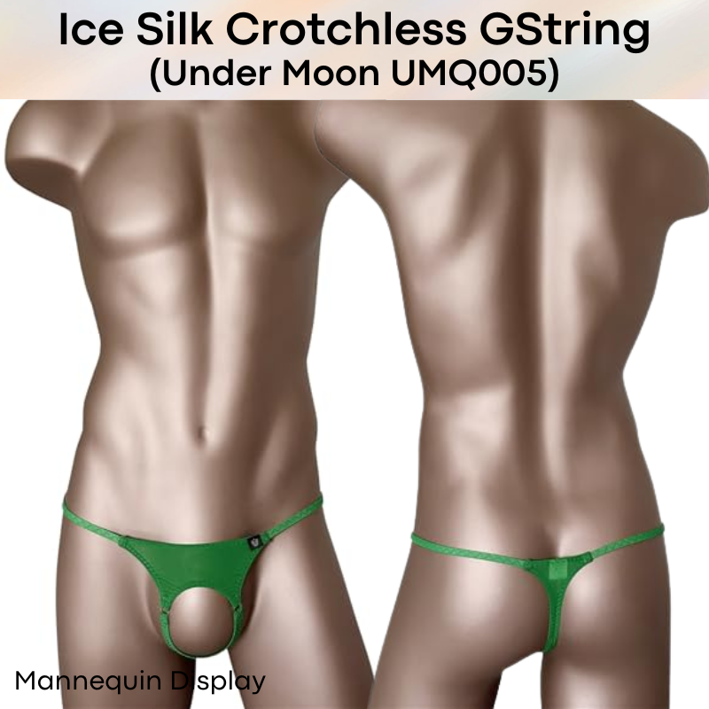 GString: Nylon Ice Silk Crotchless GString Underwear (UMQ005)