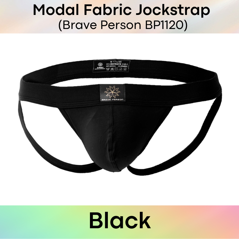 Men's Jockstrap: Modal Fabric 3D Pouch Jockstrap Underwear (BP1120)