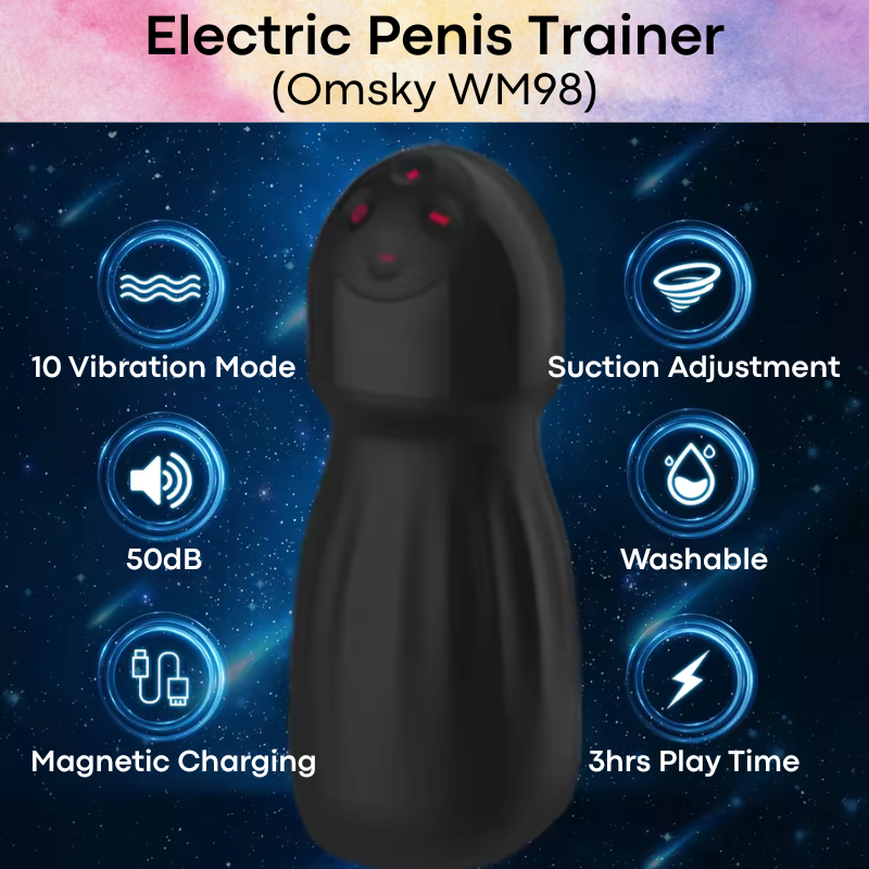 Adult Toy: Electric Penis Trainer with 10 Vibra Modes (WM98)