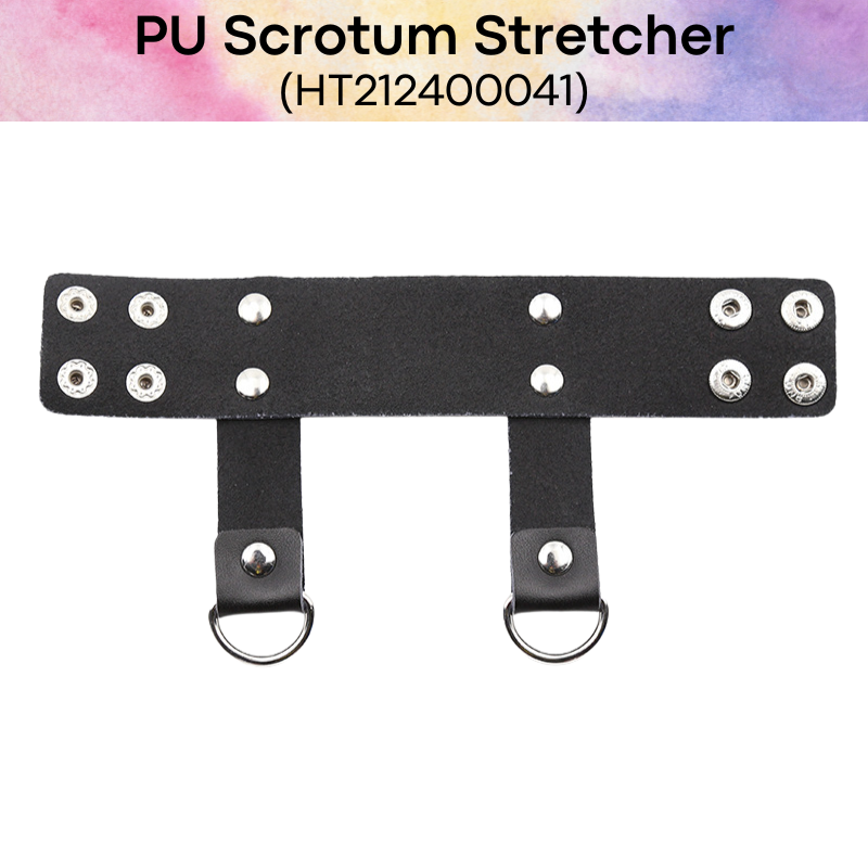 Adult Toy: PU Scrotum Stretcher with Weights Loops (HT212400041)