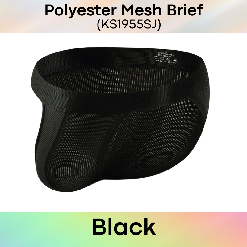 Men's Brief: Polyester Mesh Brief Underwear (KS1955SJ)