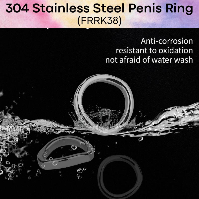 Adult Toy: Men's 304 Stainless Steel Penis Ring (FRRK38)