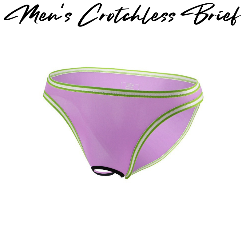 Men's Brief : Crotchless Full Back Underwear (Fankazi F2402)