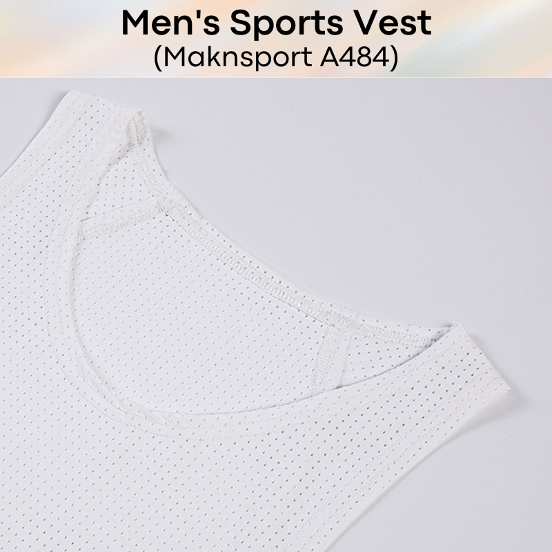 Men's Sportswear : Sleeveless Tee and Shorts with Inner Anti-Abrasion Tights (Maknsport A484/A474)