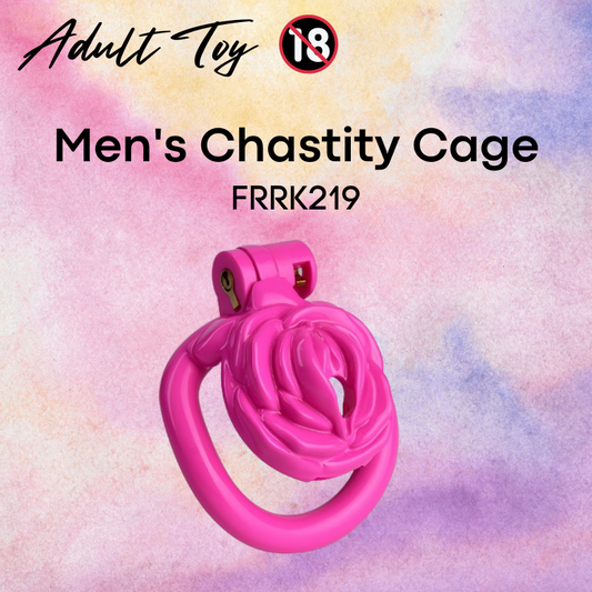 Adult Toy : Men's Chastity Cage Rose (Resin) FRRK219