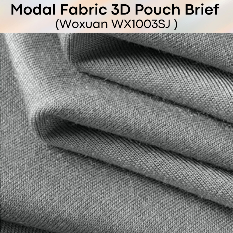 Men's Brief : Modal Fabric Brief with 3D Pouch (Woxuan WX1003SJ)