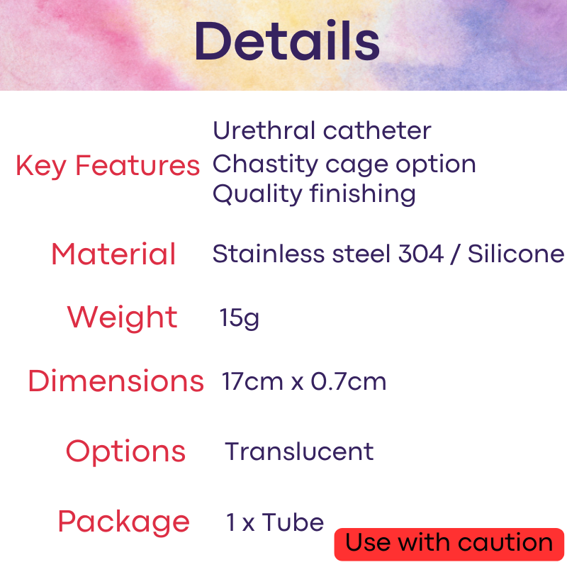 Adult Toy: Urethral Catheter for Chastity Cage (FRRKDG10)