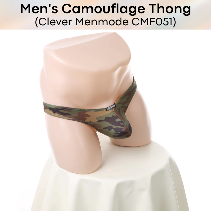 Men's Thong : Camouflage Thong (Clever Menmode CMF051)