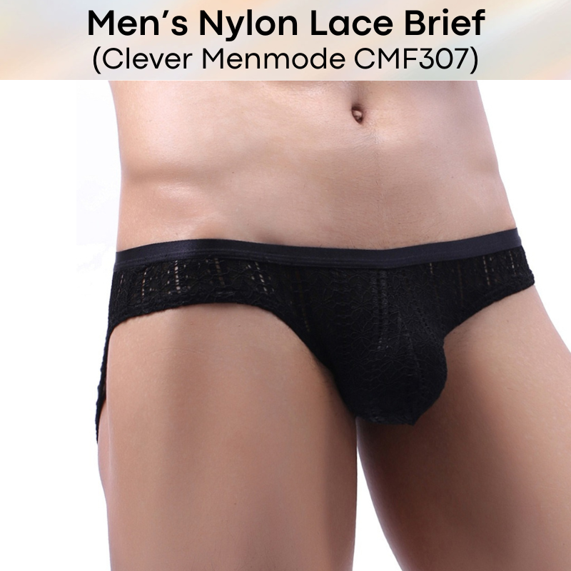 Men's Brief : Nylon Lace Brief (Clever Menmode CMF307)