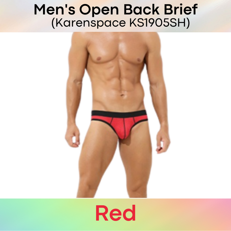 Men's Brief : Perforated Open Back Underwear (KS1905SH)