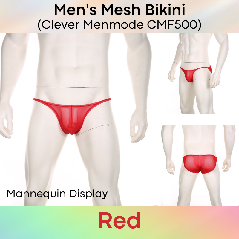 Men's Brief : Bikini Mesh Underwear (Clever Menmode CMF500)