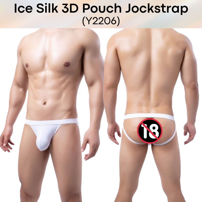 Men's Jockstrap : Nylon Ice Silk Jockstrap with 3D Pouch (Y2206)