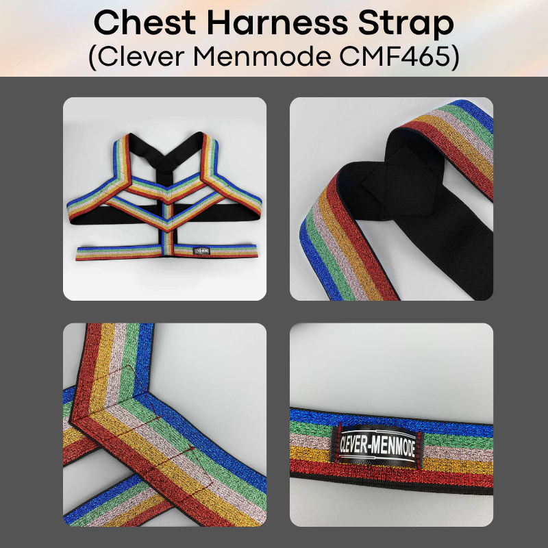 Men's Strap: Polyester Spandex Chest Harness Strap Underwear (CMF465)