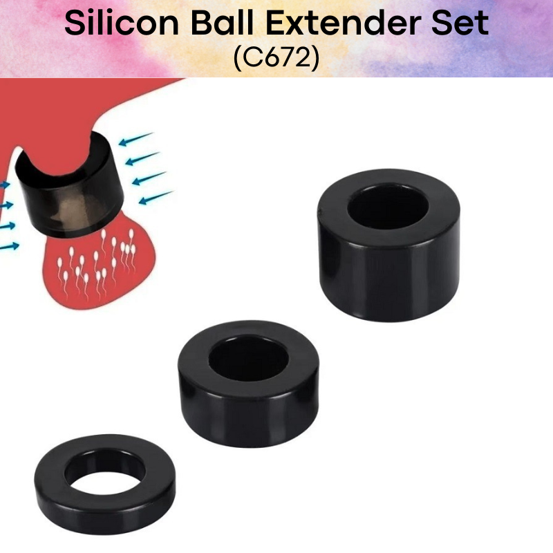 Men's Adult Toy: Silicon Ball Extender Set (C672)