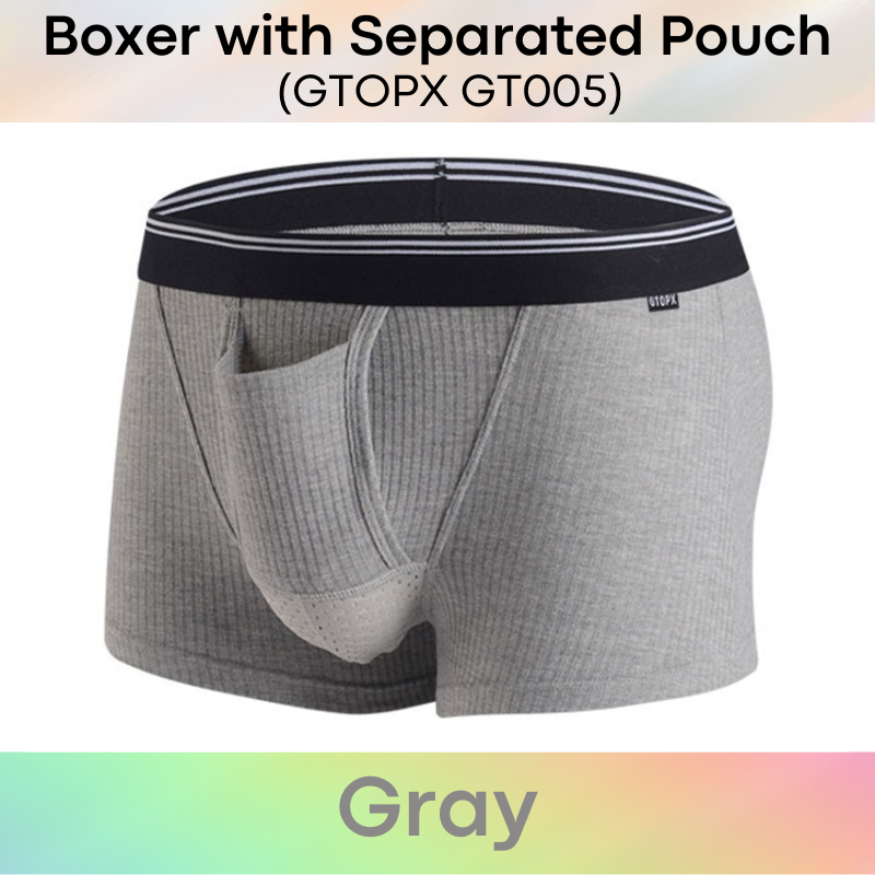 Men's Boxer : Viscose Fiber Boxer with Separated Pouch Underwear (GTOPX GT005)