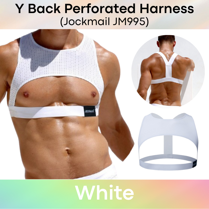 Men's Strap: Nylon Perforated Harness Strap with Y-Back (JM995)