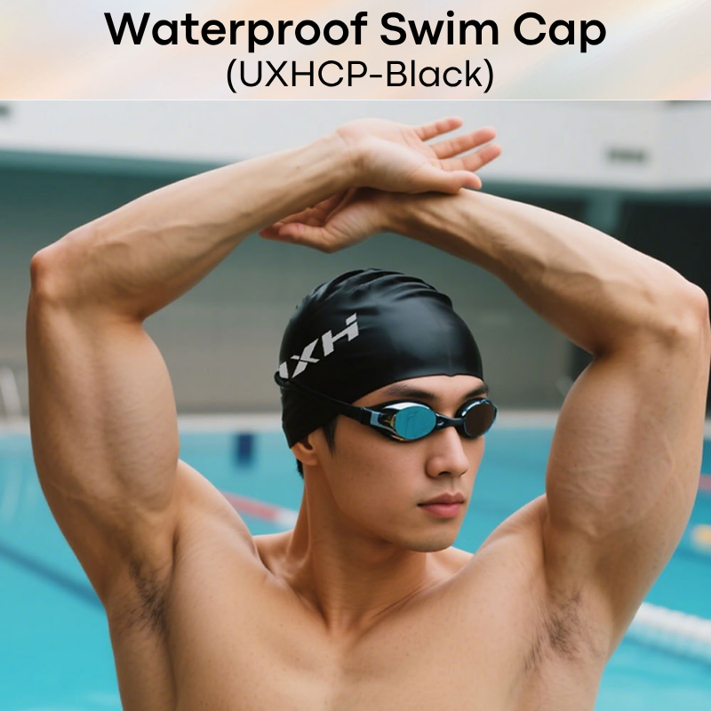 Lifestyle: Men's UXH Silicone Waterproof Swimming Cap (UXHCP)