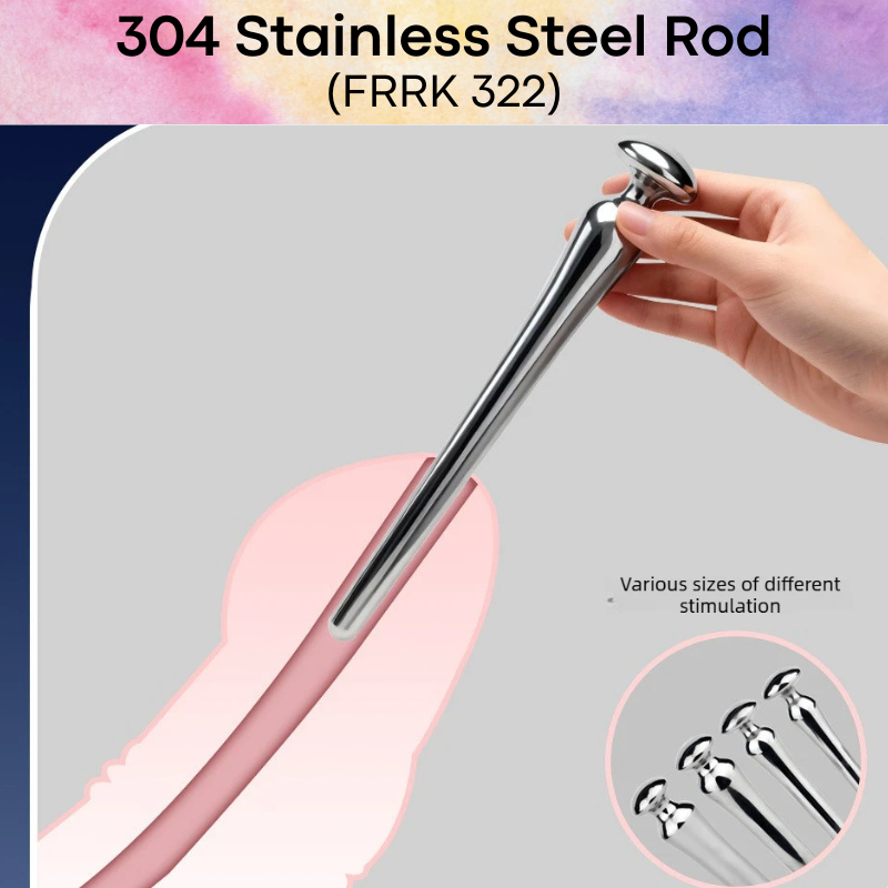 Adult Toy: Men's Urethral Sounding 304 Stainless Steel Rod (FRRK322)