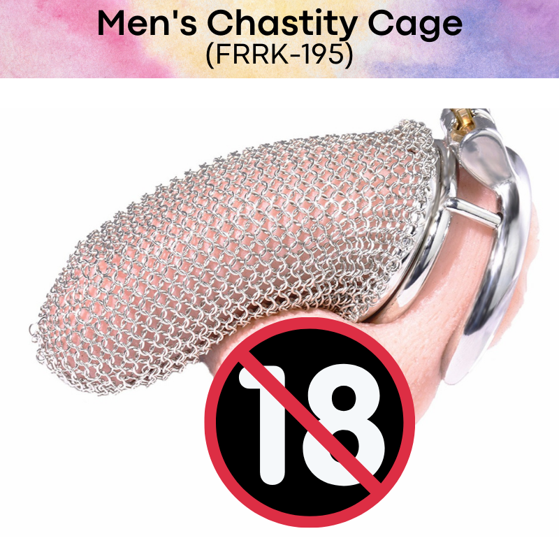 Adult Toy : Men's Chastity Cage (Flexible Net) FRRK195