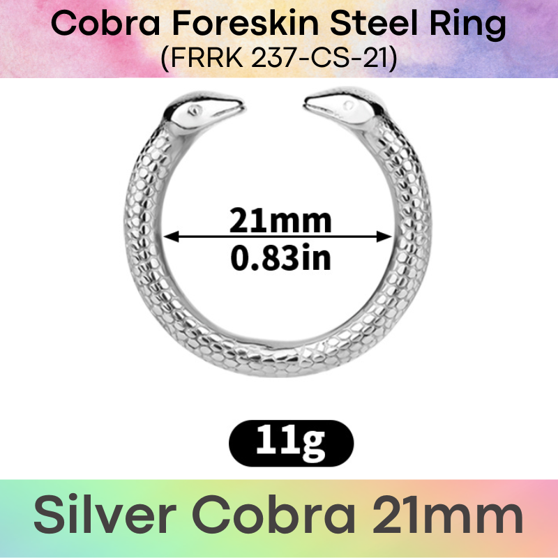 Adult Toy: Men's Foreskin Beast Design 304 Stainless Steel Ring (FRRK236/FRRK237)