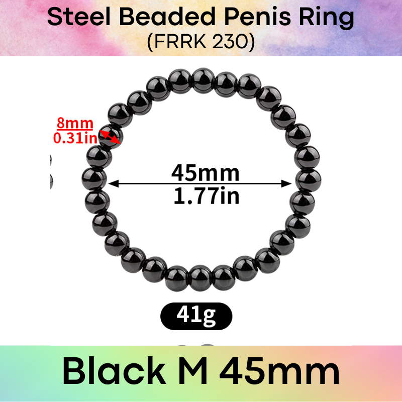 Adult Toy: Stainless Steel 304 Beaded Penis Ring (FRRK230)