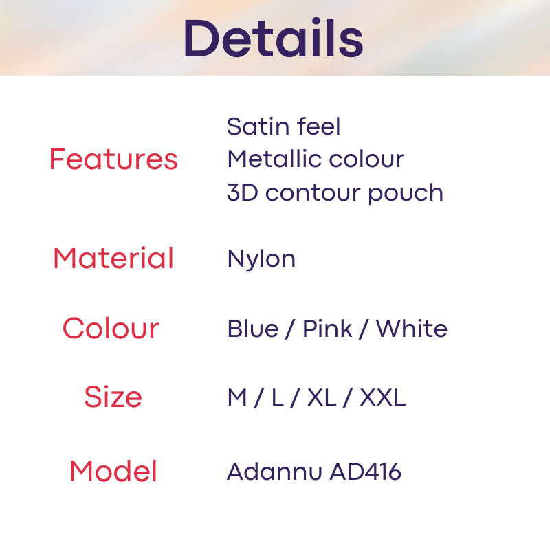 Men's Brief: Nylon Satin Ice Silk Brief Underwear (AD416)