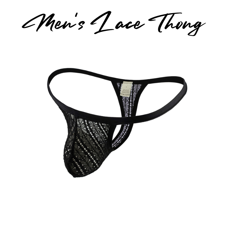 Men's Thong : Lace Thong Underwear (CMF033)