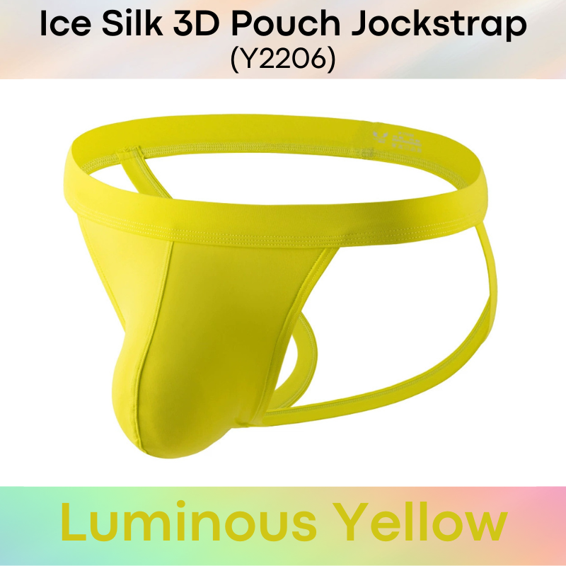 Men's Jockstrap : Nylon Ice Silk Jockstrap with 3D Pouch (Y2206)