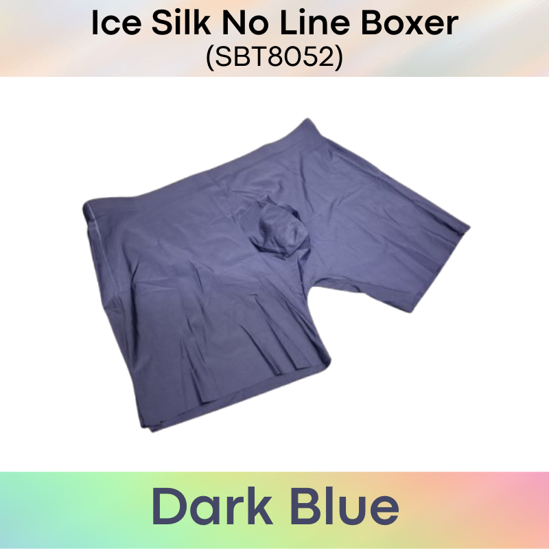 Men's Boxer: Nylon Ice Silk No Line Boxer Trunks Underwear (SBT8052)
