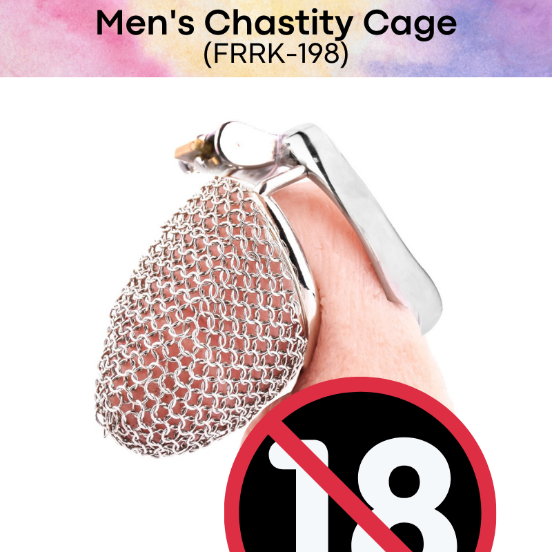 Adult Toy : Men's Chastity Cage (Flexible Net) FRRK198